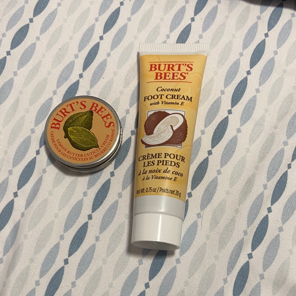 Burt's Bees Coconut Foot Cream and Lemon Cuticle Cream (SEALED)
